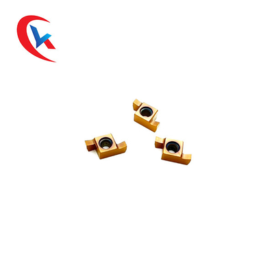GER-C Bronz Kaplama Karbür Kanal Açma Uçları CNC Makineleri İçin Yuva Genişliği 1.0-3.0mm