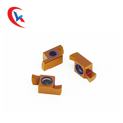 GER-C Bronz Kaplama Karbür Kanal Açma Uçları CNC Makineleri İçin Yuva Genişliği 1.0-3.0mm