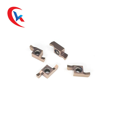 2 Kesme Kenarı GER-D HRA 91.8 Sertlik CNC Makineleri İçin Karbür Kanal Açma Uçları