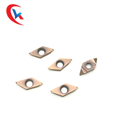 Diş Kesici TKFT12RB6000 Tornalama Tungsten Karbür Uçlar Bronz Kaplama HRA 91.8