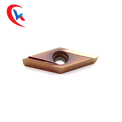 CNC Son İşlem Bıçağı VBGT 110302R-Y Bronz Aşınmaya Dirençli Kaplama HRA 91.8 Tungsten Karbür Uçlar