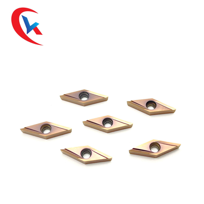 CNC Son İşlem Bıçağı VBGT 110302R-Y Bronz Aşınmaya Dirençli Kaplama HRA 91.8 Tungsten Karbür Uçlar