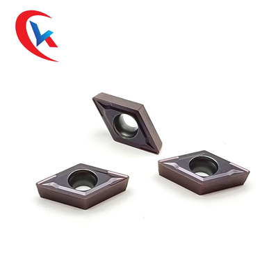 DCMT070204 Çelik Parçaların İşlenmesi Tungsten Karbür Uçlar Fiziksel Kaplama