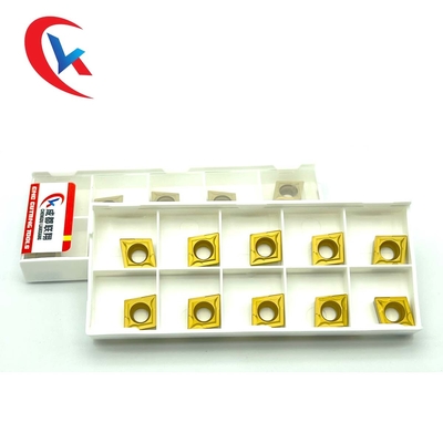 CCMT09T304 Tungsten Karbür Uçlar Çelik Parçalar İçin Kimyasal Kaplama