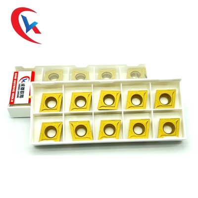CCMT120404 Tungsten Karbür Uçlar Çelik Parçalar İçin Özel Kimyasal Kaplama