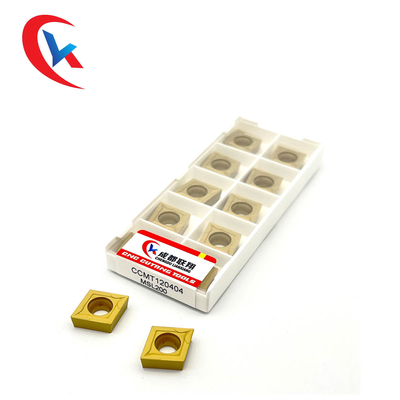 CCMT120404 Tungsten Karbür Uçlar Çelik Parçalar İçin Özel Kimyasal Kaplama