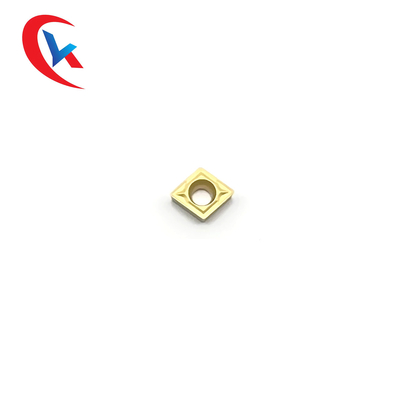 CCMT060204 Çelik İşleme Tungsten Karbür Uçlar Sarı Kimyasal Kaplama