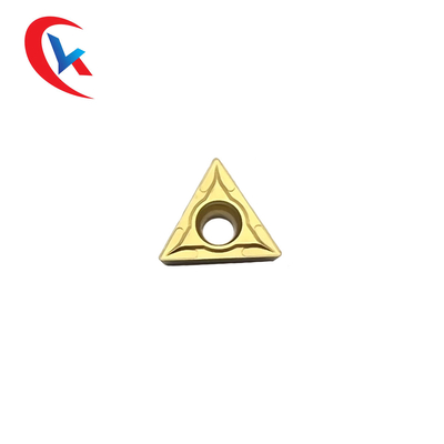 TCMT16T304 Çelik Sarı Kimyasal Kaplama Tungsten Karbür Uçların İşlenmesi