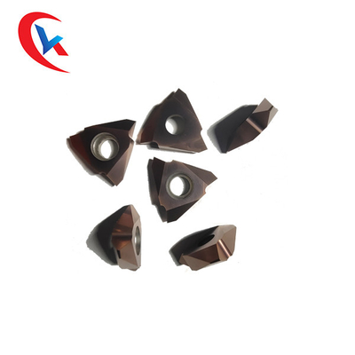 Dikey Diş Freze Uçları MTT43R6004 Bronz Kaplama Aşınmaya Dayanıklı Tungsten Karbür Uçlar