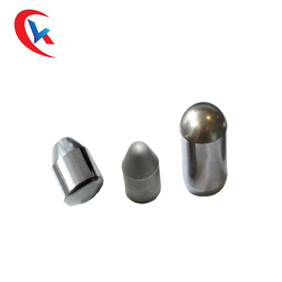 Ekskavatör Madenciliği Tungsten Karbür Düğme Uçları Cilalı 87.8 - 90.5 Sertlik