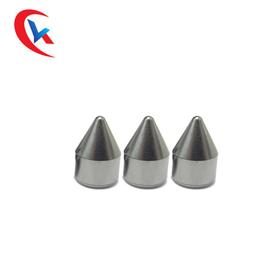 Çimentolu Tungsten Karbür İpuçları Yuvarlak, Çalı Çekiç Tungsten Karbür Aşınma Parçaları İçin Döner