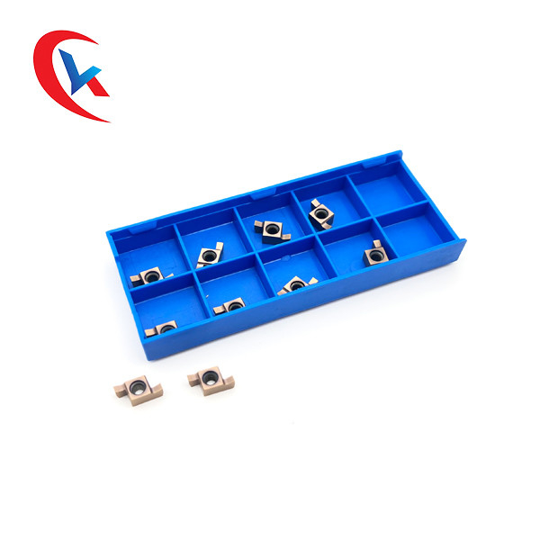 GER-C Bronz Kaplama Karbür Kanal Açma Uçları CNC Makineleri İçin Yuva Genişliği 1.0-3.0mm