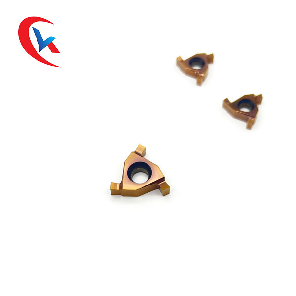16ER PVD Kaplama 3 Kesme Kenarı Vb CNC Makineleri için Karbür Kanal Açma Uçları